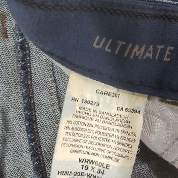 Wrangler Jeans Womens 19 Blue Ultimate Riding Jeans Midrise Dark Wash - Picture 7 of 10